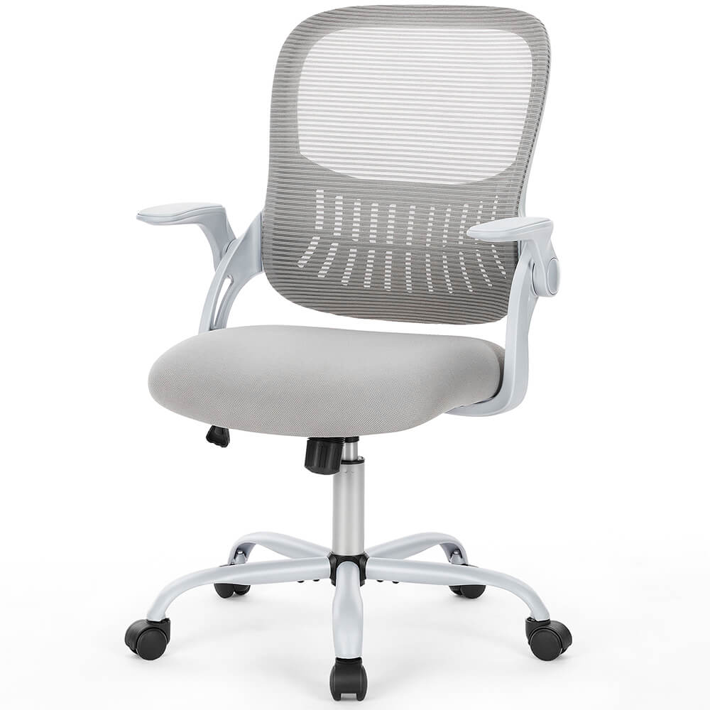 Sweetcrispy Office Chair with Wheels Reversible Armrests