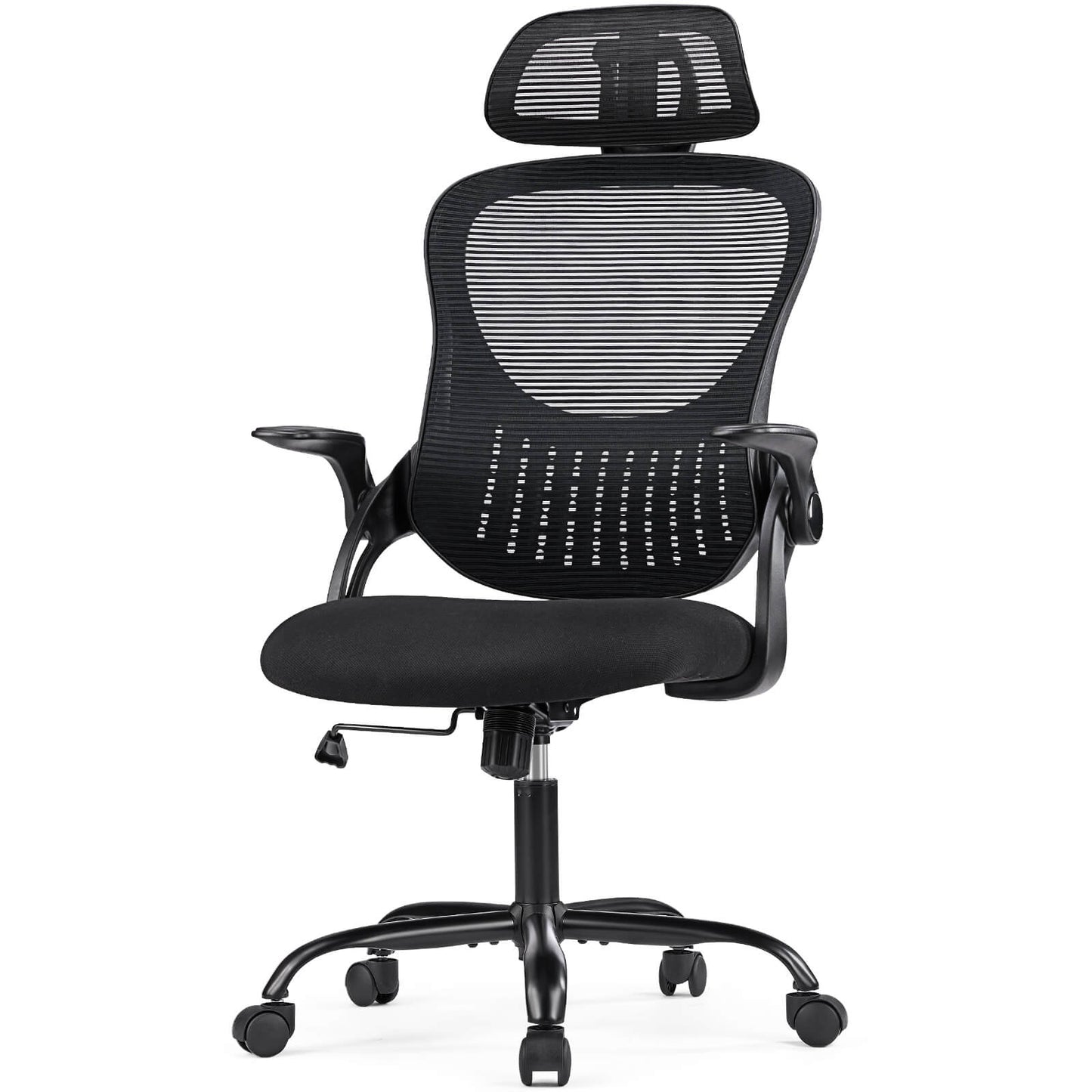 Sweetcrispy Office Chair High Back with Adjustable Headrest for Office