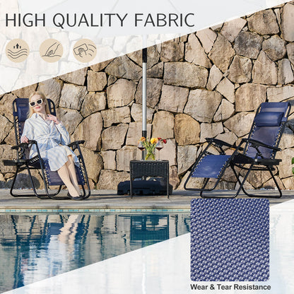 Sweetcrispy Portable Camping Folding Chaise Lounge Chair（Set of 2）