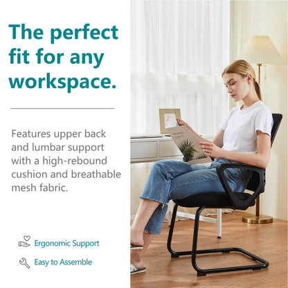 Sweetcrispy Office Chair with Armrests