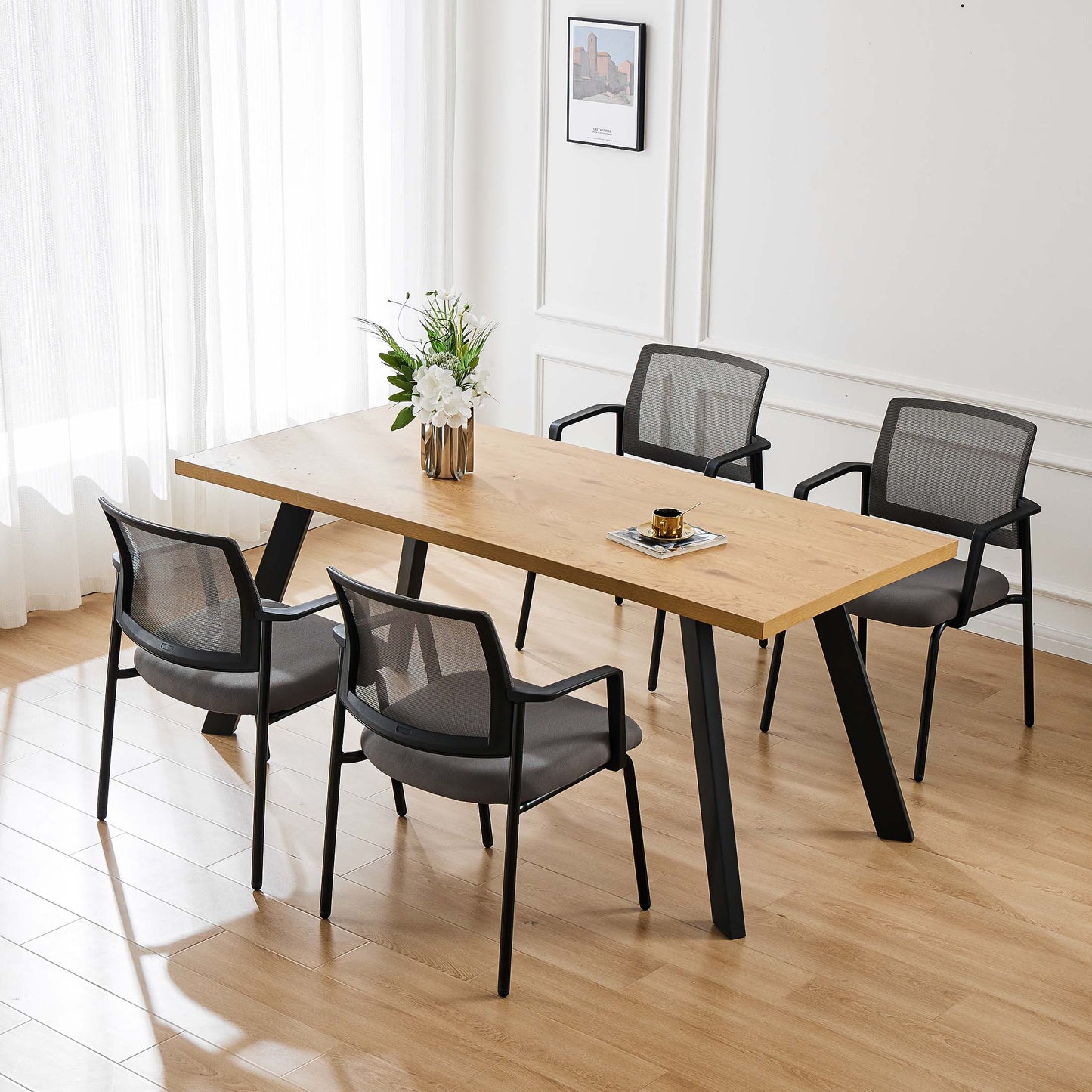 Sweetcrispy Conference Chair Stackable for Event Meeting