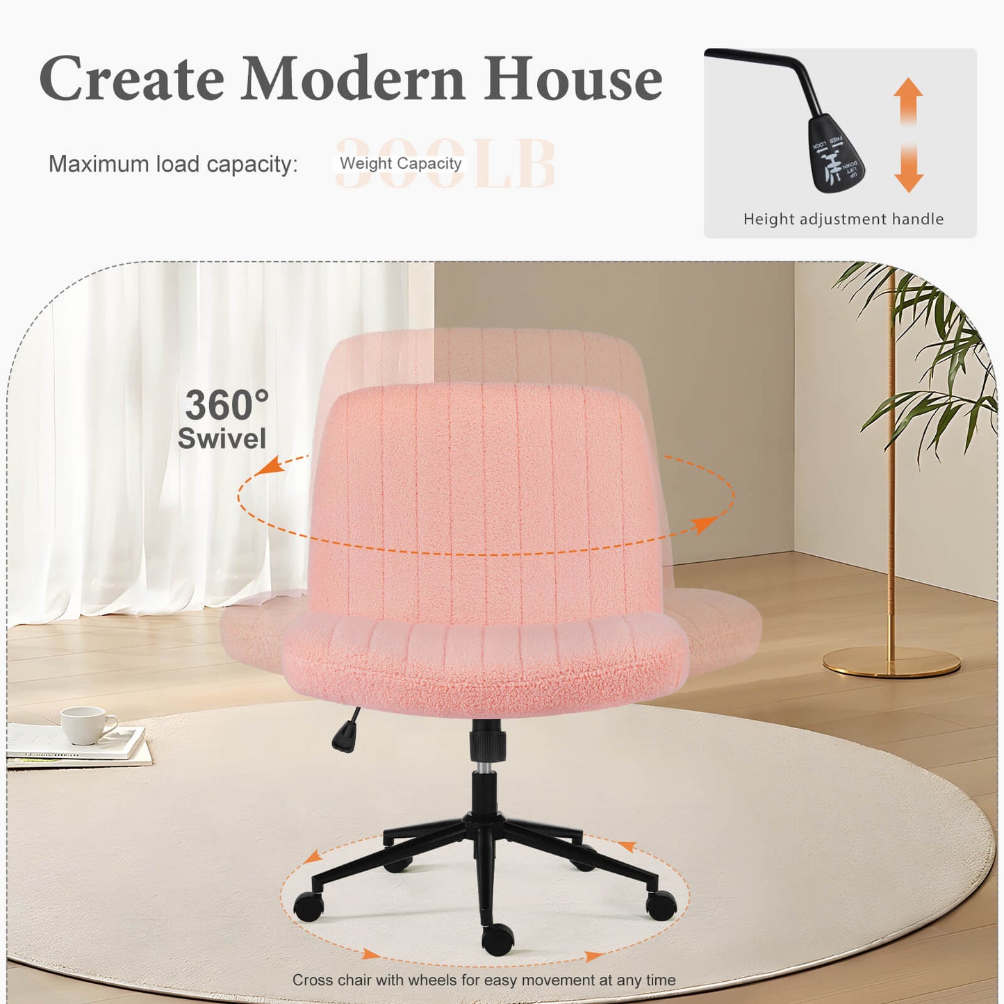 Sweetcrispy Armless Plank Chair, Adjustable, for Bedroom