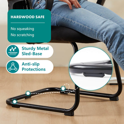 Sweetcrispy Office Chair with Armrests