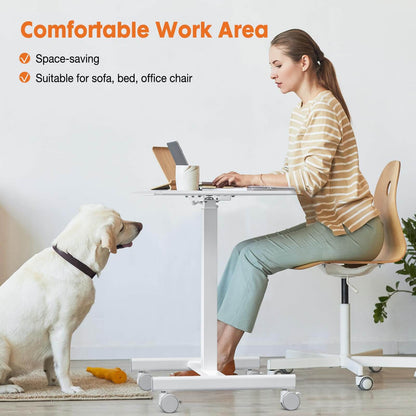 Sweetcrispy Adjustable Laptop Desk Bedside Table for Office