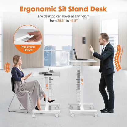 Sweetcrispy Adjustable Laptop Desk Bedside Table for Office