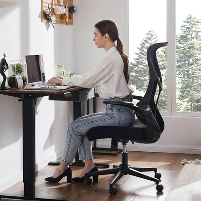 Sweetcrispy Computer Chair Mesh Back for Home Office