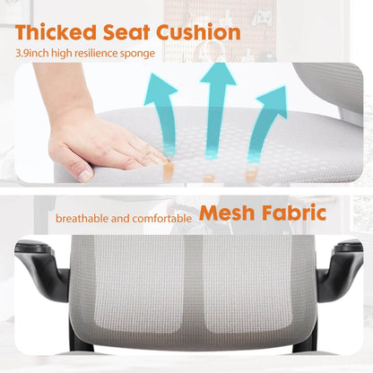 Sweetcrispy Computer Chair Mesh Back for Home Office