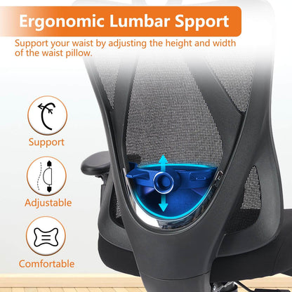 Sweetcrispy Office Chair Tilts 135° for Home and Office