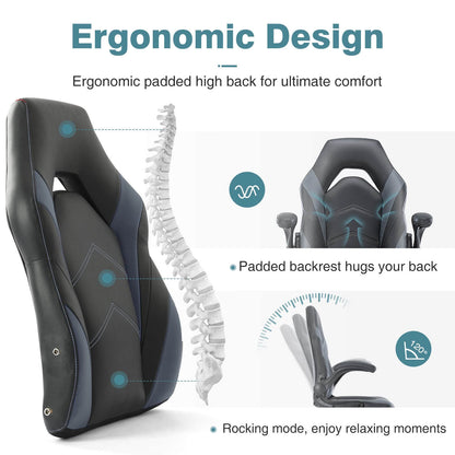 Sweetcrispy Gaming Chair Ergonomic for Bedroom