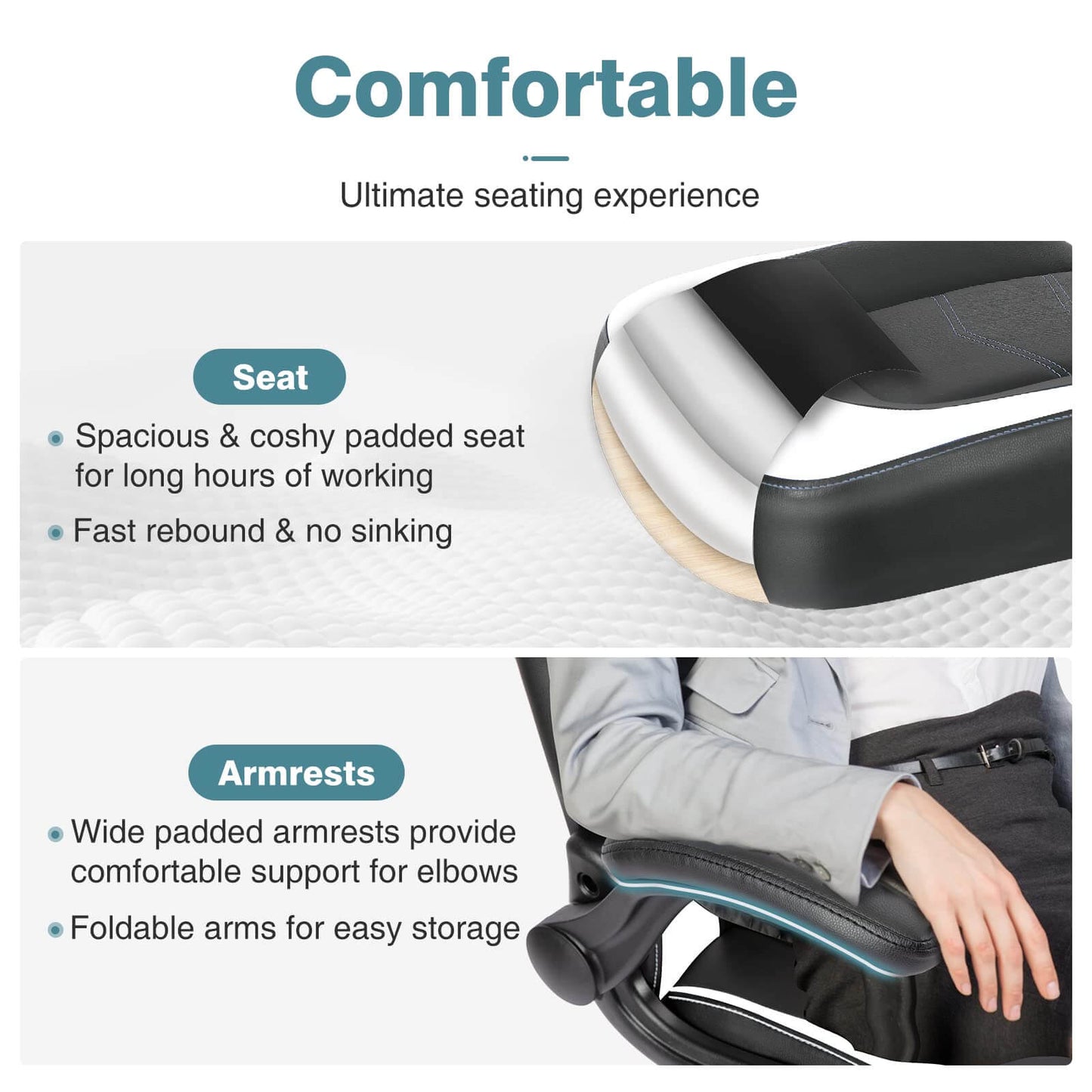 Sweetcrispy Gaming Chair Ergonomic for Bedroom