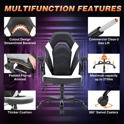 Sweetcrispy Gaming Chair Ergonomic for Bedroom
