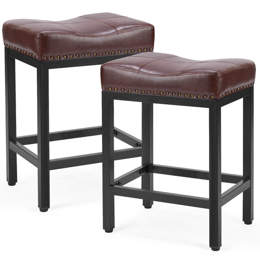 Sweetcrispy Saddle Bar Stool Soft Cushion for Dining Room