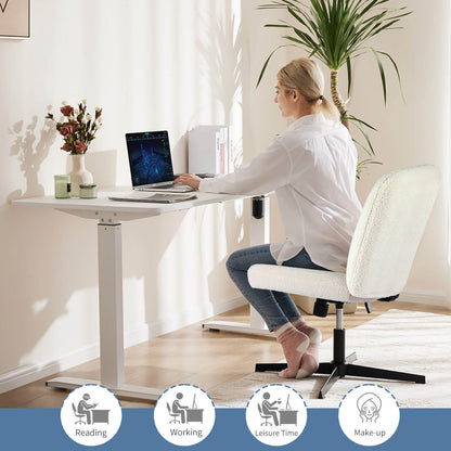 Sweetcrispy Ergonomic Swivel Office Chair with Lumbar Support