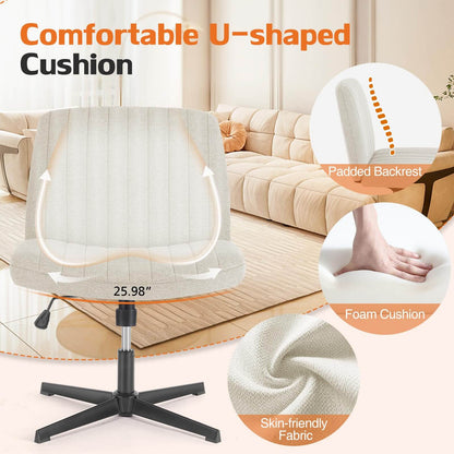 Sweetcrispy Ergonomic Swivel Office Chair with Lumbar Support